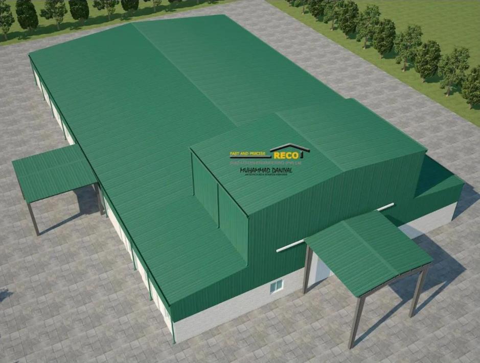 重慶廠房裝修效果圖，現(xiàn)代鋼結(jié)構(gòu)廠房設(shè)計(jì)太酷了