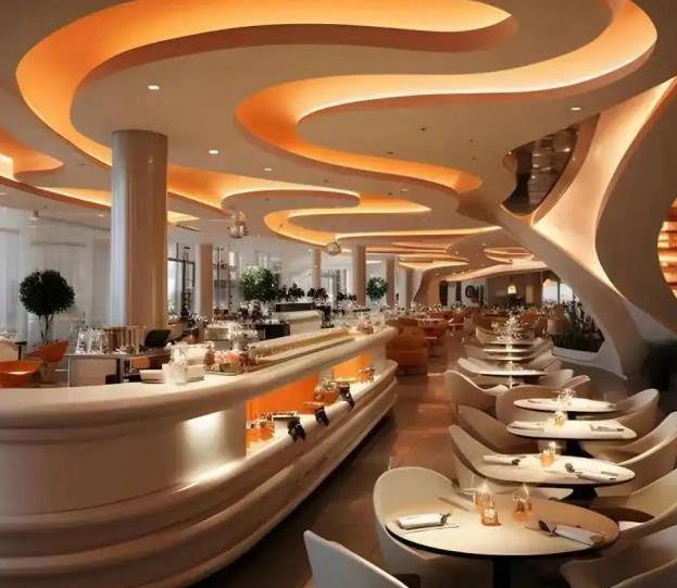 這么棒的餐飲店裝修效果圖案例，你不想看看嗎？