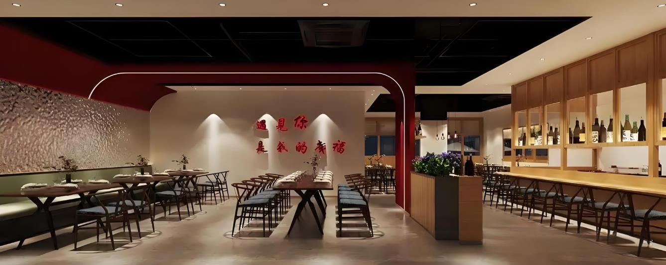 合肥400平日料餐飲店裝修設(shè)計(jì)效果圖