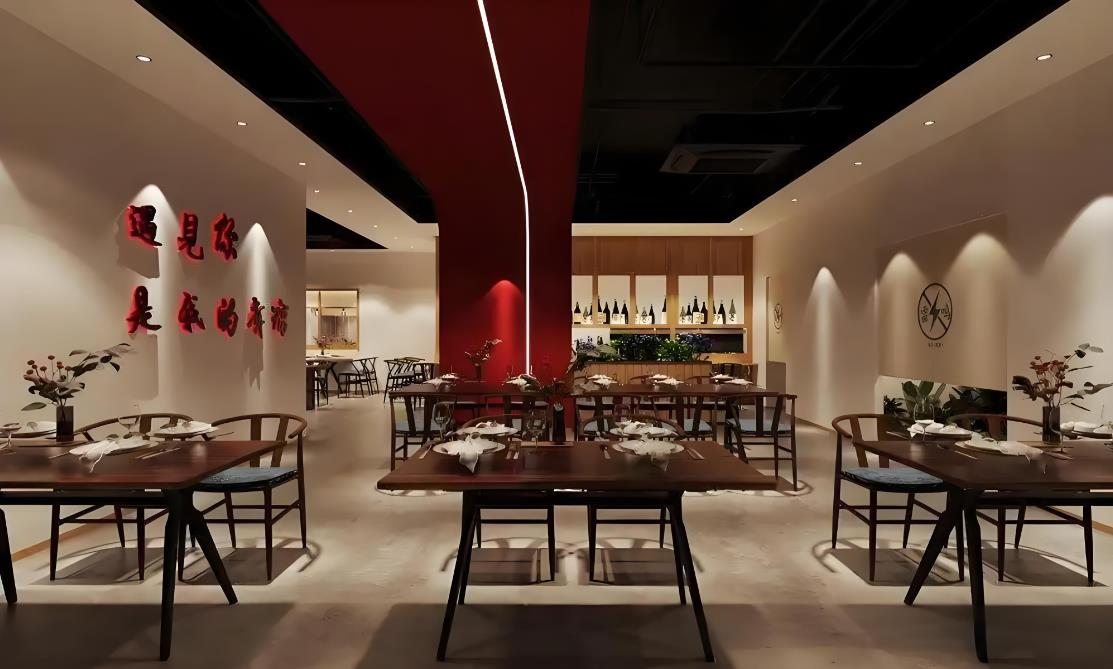 合肥400平日料餐飲店裝修設(shè)計(jì)效果圖