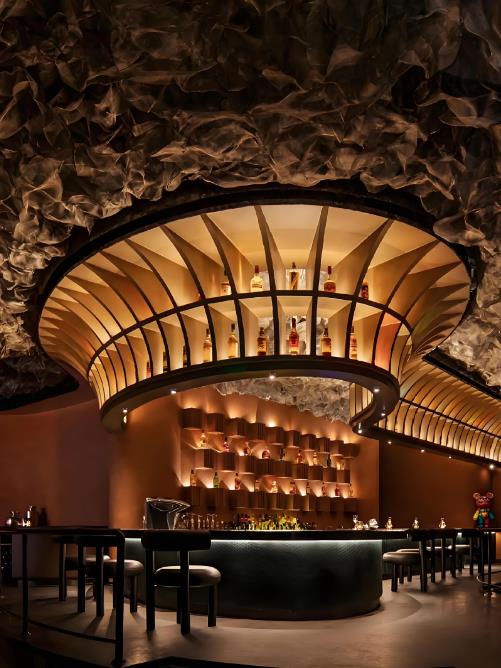 酒吧設計效果圖，威士忌酒吧設計效果圖