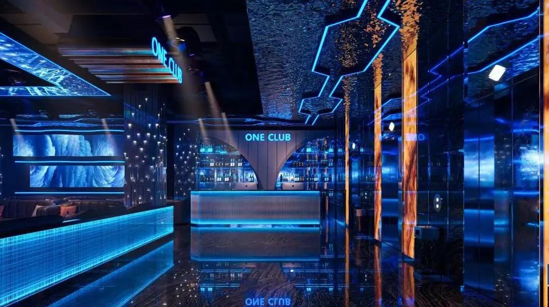 300平酒吧裝修設(shè)計效果圖，16.8萬搞定裝修