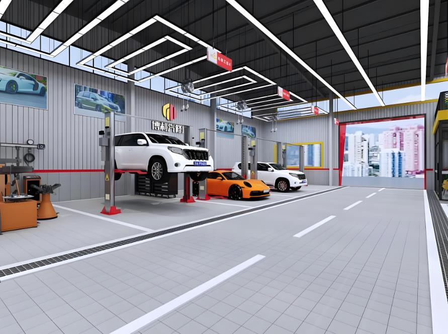 博利汽車修理廠設(shè)計效果圖