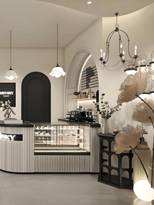 46㎡法式甜品店設(shè)計(jì)案例