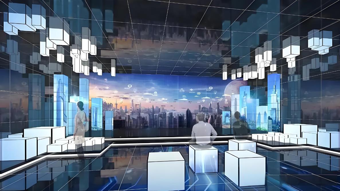 泰永長征數(shù)字化展廳裝修設計效果圖