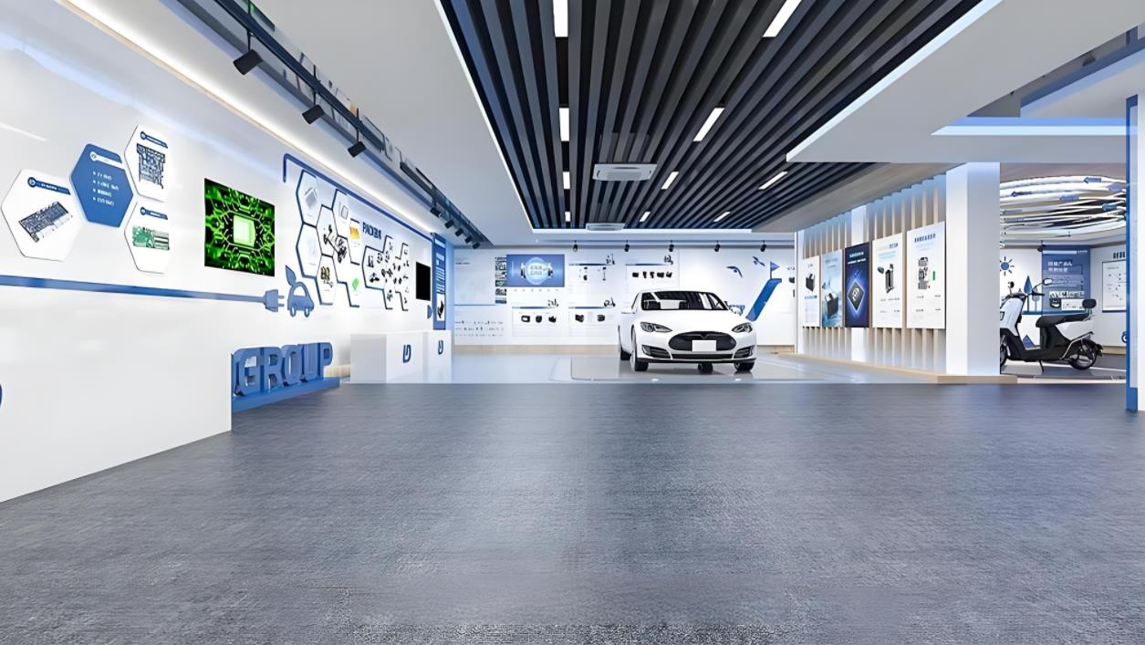 新能源汽車企業(yè)文化展廳設計效果圖