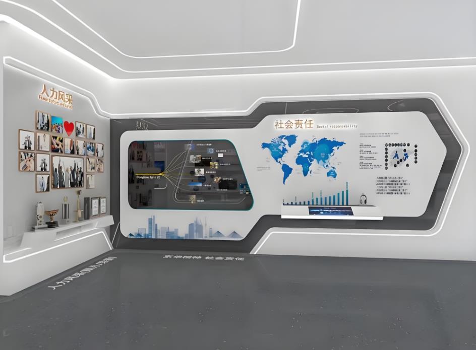 服裝企業(yè)文化展廳設(shè)計(jì)效果圖案例