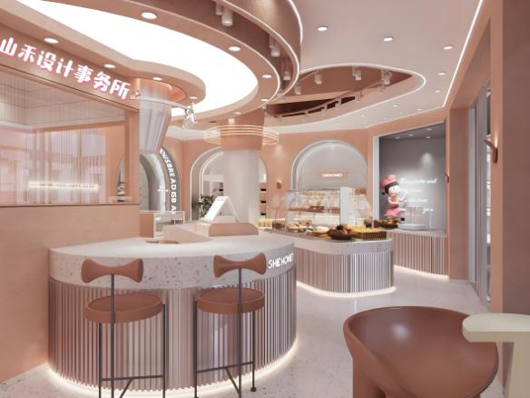 重慶烘焙店裝修設計，看一眼就甜到心里去了！